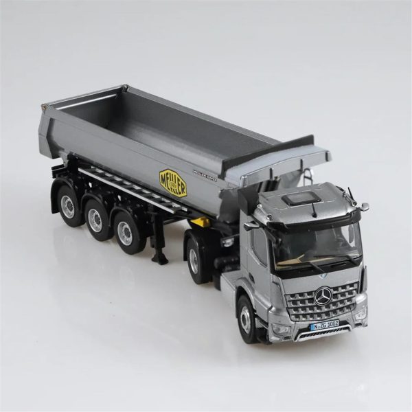 1/50 Mercedes-Benz AROCS Damperli Kırkayak Çekici Gri Diecast Model, NZG LM10020055 - Görsel 2
