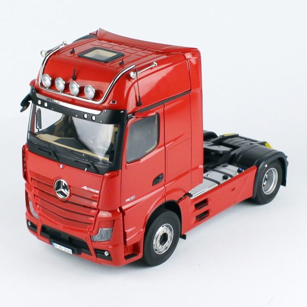 1/18 Mercedes-Benz ACTROS Giga (Mirrocam) Ateş Kırmızısı Diecast Çekici, NZG LM10240010 - Görsel 2