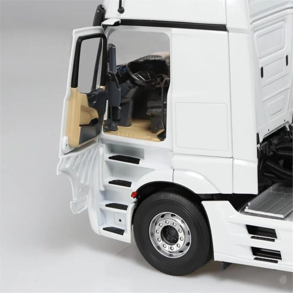 1/18 Mercedes-Benz ACTROS Giga (Cam) Beyaz Diecast Model, NZG LM10240040 - Görsel 3