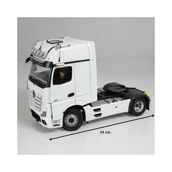 1/18 Mercedes-Benz ACTROS Giga (Cam) Beyaz Diecast Model, NZG LM10240040 - Görsel 5