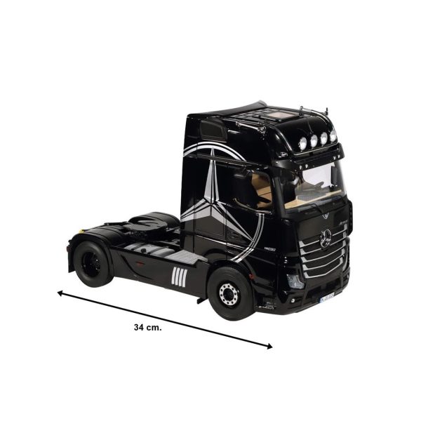 1/18 Mercedes-Benz ACTROS GigaSpace(Mirror Cam) Siyah MB Dekorlu Diecast Model, NZG LM10240051 - Görsel 5