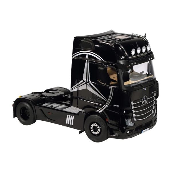 1/18 Mercedes-Benz ACTROS GigaSpace(Mirror Cam) Siyah MB Dekorlu Diecast Model, NZG LM10240051