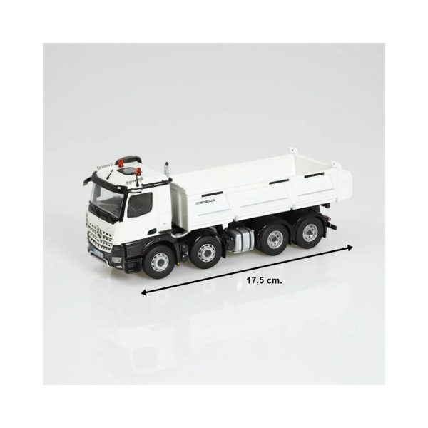 1/50 Mercedes-Benz Arocs 8x4 Damperli Kamyon Beyaz Diecast Model, NZG LM1066/40 - Görsel 5