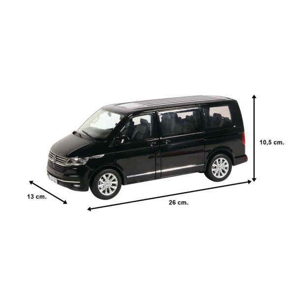 1/18 VW T 6.1 Multivan Highline Siyah Diecast Minibüs Modeli, NZG LX10170050 - Görsel 5