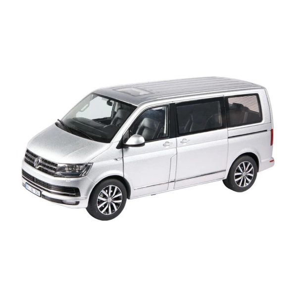 1/18 VW T 6.1 Multivan Gümüş Diecast Minibüs Modeli, NZG LX95400055