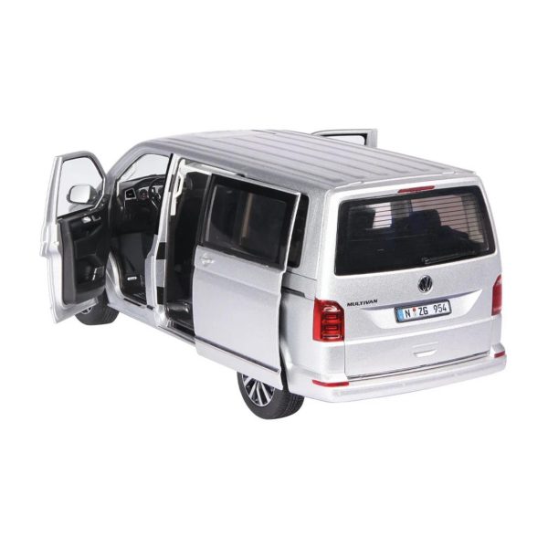 1/18 VW T 6.1 Multivan Gümüş Diecast Minibüs Modeli, NZG LX95400055 - Görsel 2