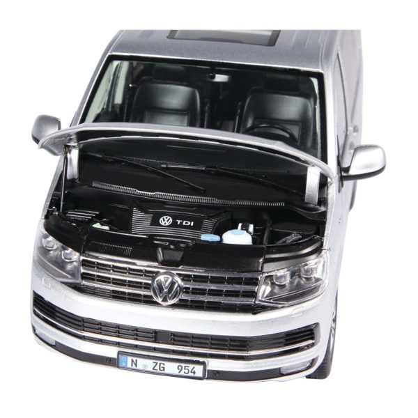 1/18 VW T 6.1 Multivan Gümüş Diecast Minibüs Modeli, NZG LX95400055 - Görsel 3