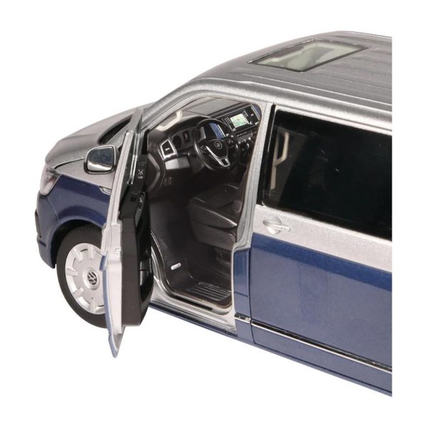 1/18 VW T 6.1 Multivan Mavi/Gümüş Diecast Minibüs Modeli, NZG LX95410020 - Görsel 4