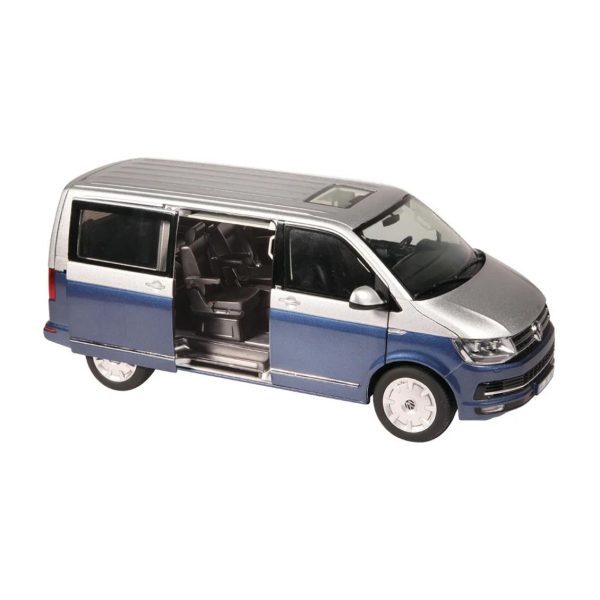 1/18 VW T 6.1 Multivan Mavi/Gümüş Diecast Minibüs Modeli, NZG LX95410020 - Görsel 3