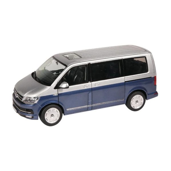 1/18 VW T 6.1 Multivan Mavi/Gümüş Diecast Minibüs Modeli, NZG LX95410020