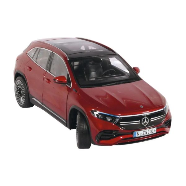 1/18 Mercedes-Benz EQA Metalik Kırmızı Diecast Araba, NZG PM10150011 - Görsel 4