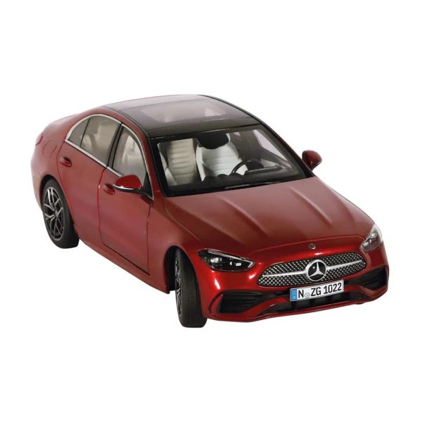 1/18 Mercedes-Benz C-Class Kırmızı Diecast Araba, NZG PM10220012 - Görsel 4