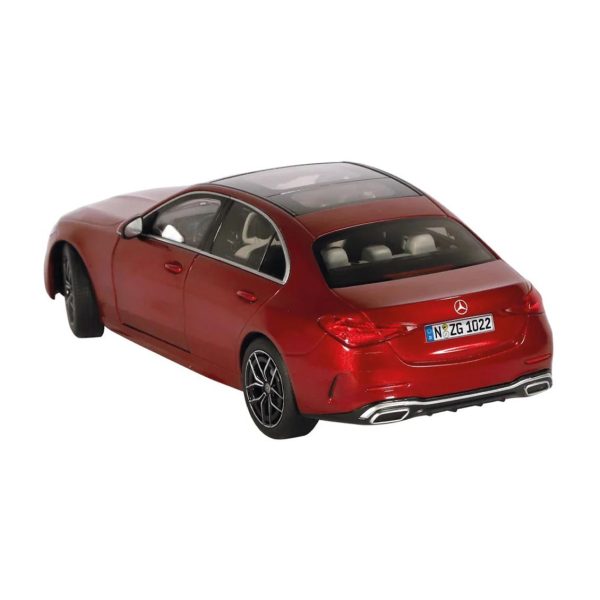 1/18 Mercedes-Benz C-Class Kırmızı Diecast Araba, NZG PM10220012 - Görsel 3