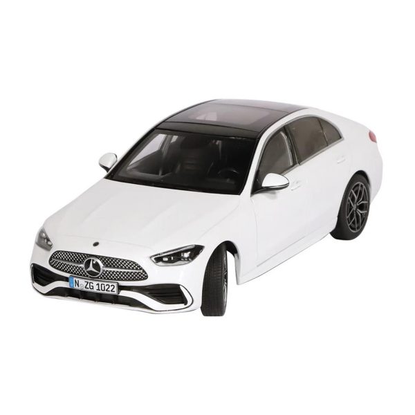 1/18 Mercedes-Benz C-Class Beyaz Diecast Araba, NZG PM10220041 - Görsel 4