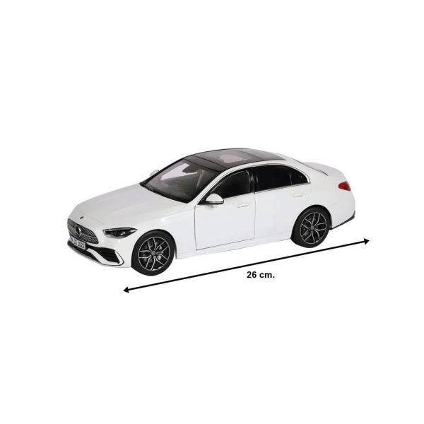 1/18 Mercedes-Benz C-Class Beyaz Diecast Araba, NZG PM10220041 - Görsel 5