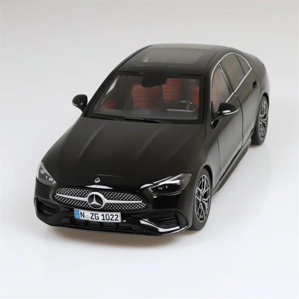 1/18 Mercedes-Benz C-Class Siyah Diecast Araba, NZG PM10220050 - Görsel 3