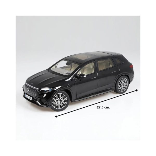 1/18 Mercedes-Benz EQS AMG Line SUV Siyah Diecast Araba, NZG PM10590050 - Görsel 5