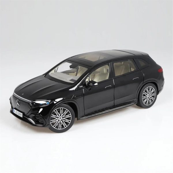 1/18 Mercedes-Benz EQS AMG Line SUV Siyah Diecast Araba, NZG PM10590050