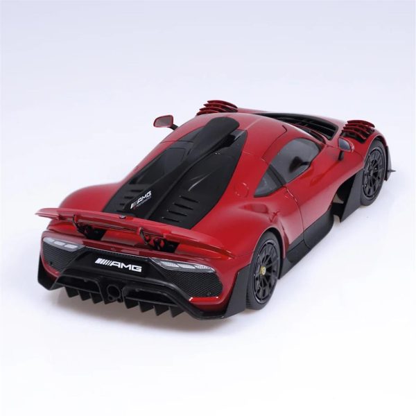 1/18 Mercedes-Benz AMG One (Race) Patagonya Kırmızısı Diecast Yarış Arabası Modeli, NZG PM10670011 - Görsel 4