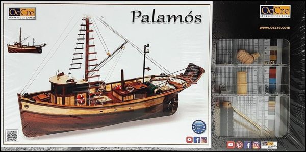 1/45 Palamos Balıkçı Teknesi Ahşap Maketi, Occre 12000
