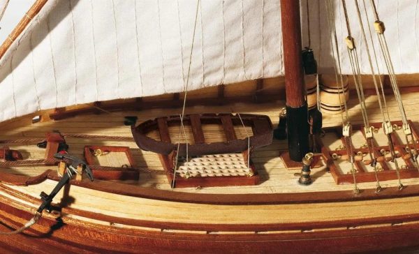 1/70 San Juan Yelkenli Tekne Ahşap Maketi, Occre 12001 - Görsel 3