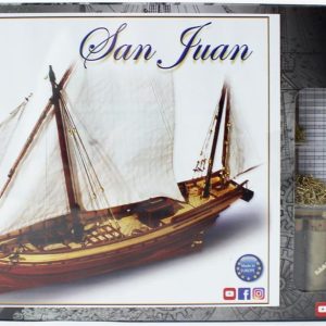 1/70 San Juan Yelkenli Tekne Ahşap Maketi, Occre 12001