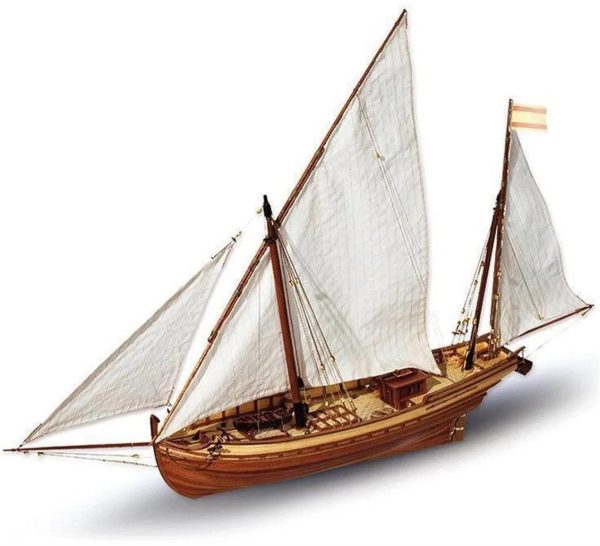 1/70 San Juan Yelkenli Tekne Ahşap Maketi, Occre 12001 - Görsel 2