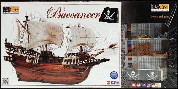 1/100 Buccaneer Yelkenli Tekne Ahşap Maketi, Occre 12002