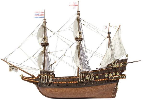1/85 Altınen Hint Yelkenli Tekne Ahşap Maketi, Occre 12003 - Görsel 2