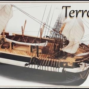 1/75 HMS Terror Yelkenli Tekne Ahşap Maketi, Occre 12004