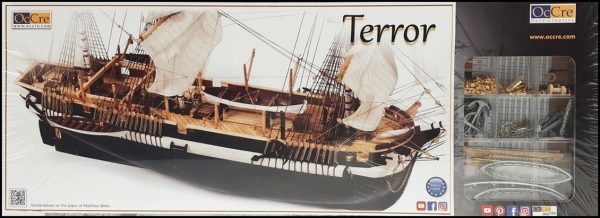 1/75 HMS Terror Yelkenli Tekne Ahşap Maketi, Occre 12004