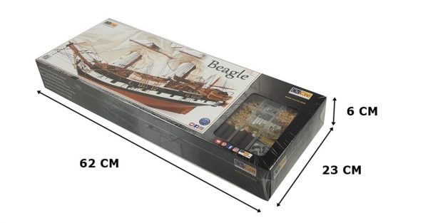 1/60 Beagle Yelkenli Tekne Ahşap Maketi, Occre 12005 - Görsel 5