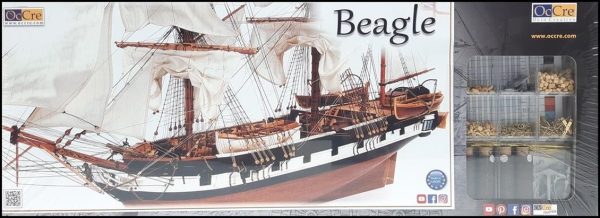 1/60 Beagle Yelkenli Tekne Ahşap Maketi, Occre 12005