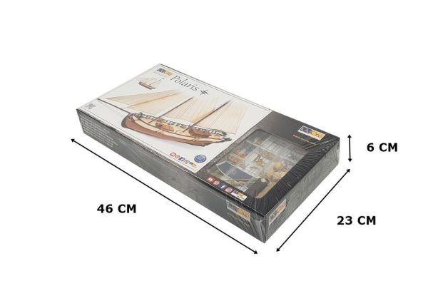 1/50 Polaris Yelkenli Tekne Ahşap Maketi, Occre 12007 - Görsel 5
