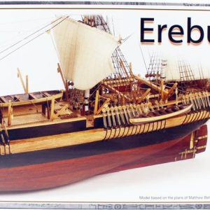 1/75 HMS Erebus Yelkenli Tekne Ahşap Maketi, Occre 12009