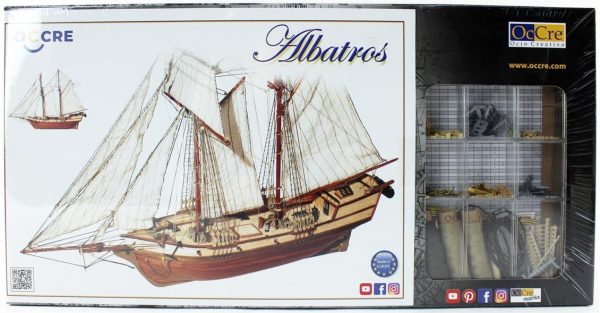 1/100 Albatros Yelkenli Tekne Ahşap Maketi, Occre 12500