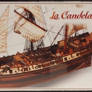 1/85 La Candelaria Yelkenli Tekne Ahşap Maketi, Occre 13000
