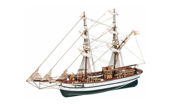 1/65 Aurora Yelkenli Tekne Ahşap Maketi, Occre 13001 - Görsel 3