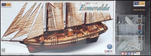 1/58 Cala Esmeralda Yelkenli Tekne Ahşap Maketi, Occre 13002