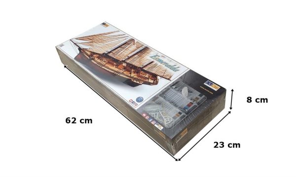 1/58 Cala Esmeralda Yelkenli Tekne Ahşap Maketi, Occre 13002 - Görsel 4