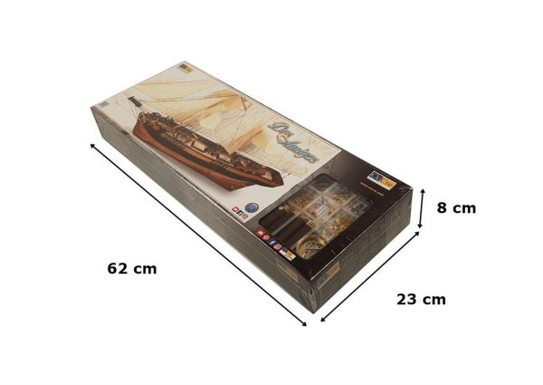 1/53 Dos Amigos Yelkenli Tekne Ahşap Maketi, Occre 13003 - Görsel 4