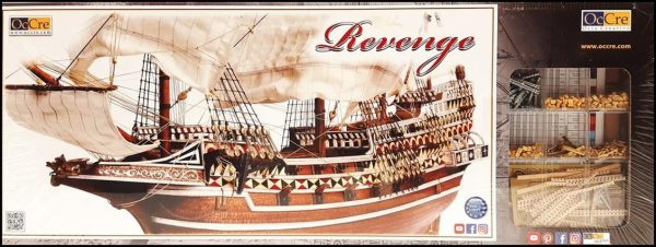 1/85 HMS Revenge Yelkenli Tekne Ahşap Maketi, Occre 13004