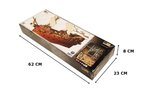 1/90 San Martin Yelkenli Tekne Ahşap Maketi, Occre 13601 - Görsel 4