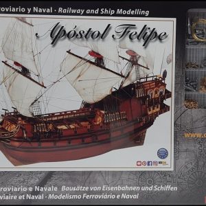 1/60 Apostol Felipe Yelkenli Tekne Ahşap Maketi, Occre 14000