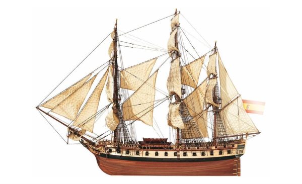 1/85 Diana Yelkenli Tekne Ahşap Maketi, Occre 14001 - Görsel 3