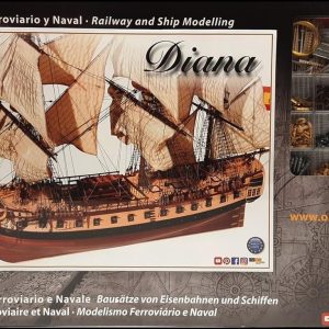1/85 Diana Yelkenli Tekne Ahşap Maketi, Occre 14001
