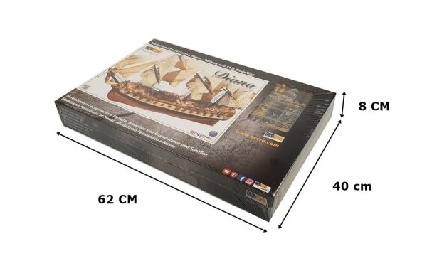 1/85 Diana Yelkenli Tekne Ahşap Maketi, Occre 14001 - Görsel 5