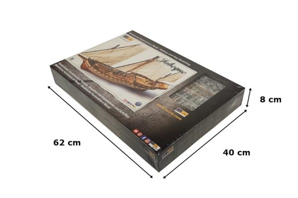 1/60 Cazador Yelkenli Tekne Ahşap Maketi, Occre 14002 - Görsel 5