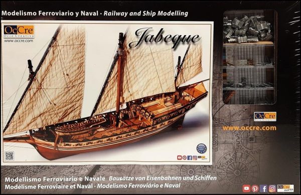 1/60 Cazador Yelkenli Tekne Ahşap Maketi, Occre 14002