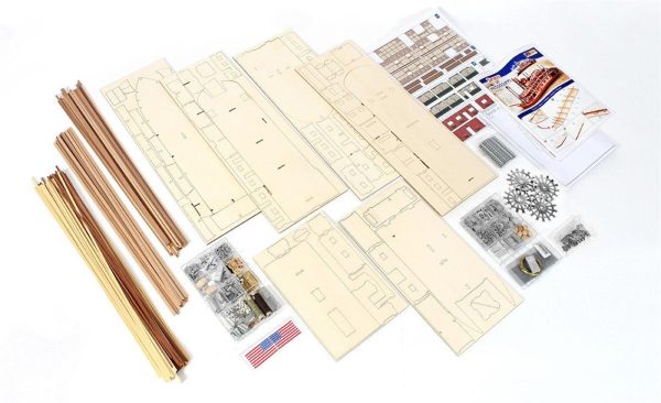 1/80 Mississippi Nehir Teknesi Ahşap Maketi, Occre 14003 - Görsel 4